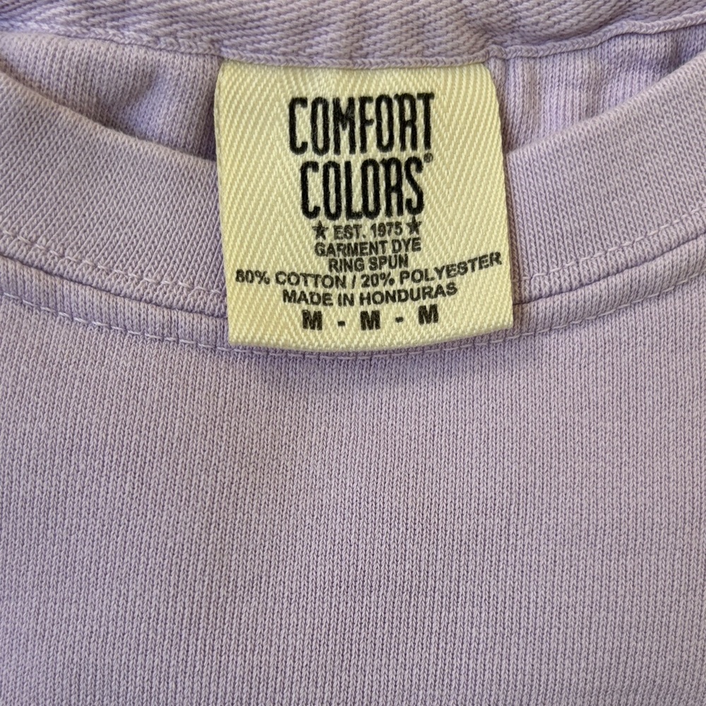 Comfort Colors Stoney Clover Lavender Sweatshirt - Picture 3 of 6
